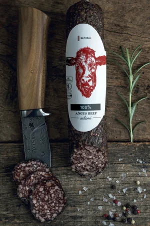 100% Angus Rind Natursalami