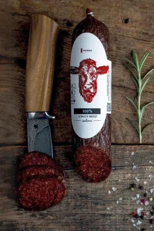 100% Angus Rind Paprikasalami